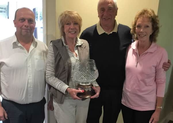 Havelock Trophy winners Robert Wilson, Carol and Clive James, and Rose Stevenson EMN-160523-093513002