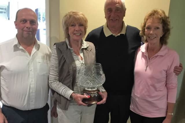 Havelock Trophy winners Robert Wilson, Carol and Clive James, and Rose Stevenson EMN-160523-093513002