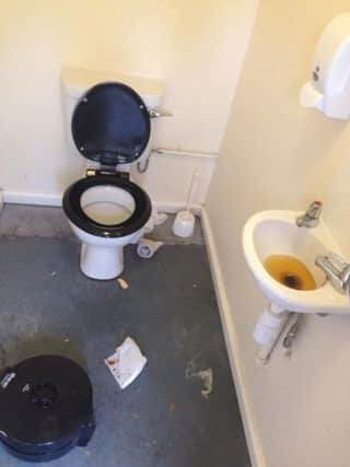 Some of the damage at the Charles Street Pavilion toilets. qUBcw4W_5uwZHqtu20jy