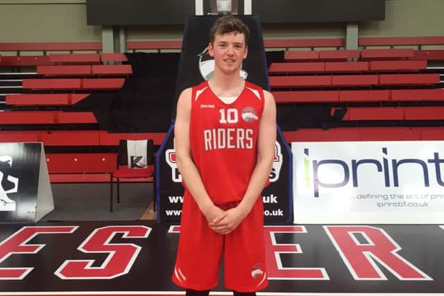Harry has been a regular player in Leicester Riders' under 16s side this season EMN-160523-173403002