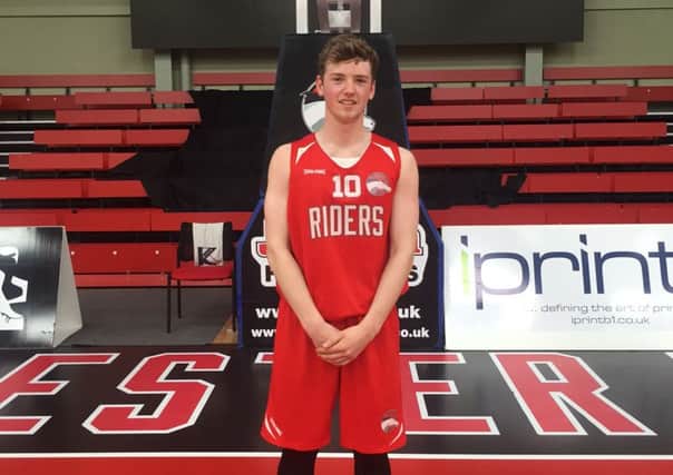 Harry has been a regular player in Leicester Riders' under 16s side this season EMN-160523-173403002