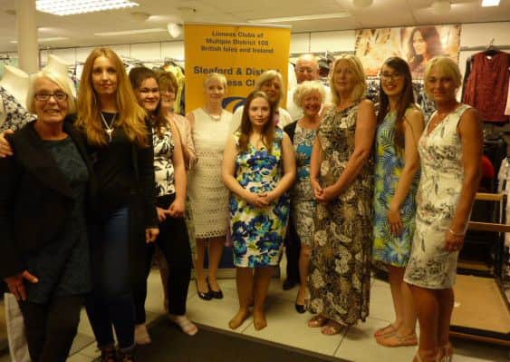 Models, Lioness President Tracy Arnold, Liz Hrubesch and Kirsty Owen from the Walter Hrubesch Foundation. EMN-160523-164535001