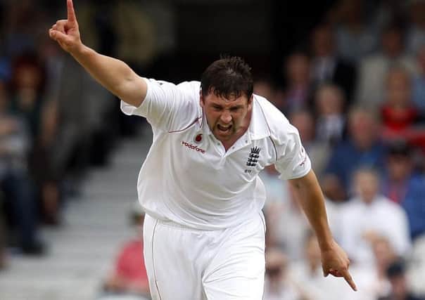 England's Steve Harmison celebrates bowling South Africa's Hashim Amla during the Fourth Test at The Oval in London. PRESS ASSOCIATION Photo. Picture date: Thursday August 7, 2008. See PA Story CRICKET England. Photo credit should read: Sean Dempsey/PA Wire. RESTRICTIONS: Use subject to restrictions. Editorial use only. No commercial use. Call +44 (0)1158 447447 for further information. Use subject to restrictions. Editorial use only. No commercial use. Call +44 (0)1158 447447 for further information. B16487951218132121A