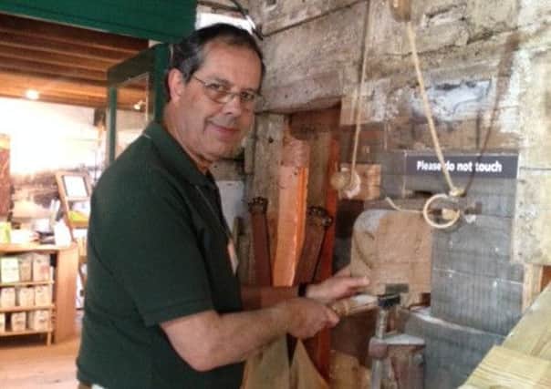 Malcolm Phillips, volunteer at Cogglesford Watermill.