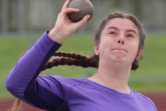 Izzy Keyworth won the shot putt and finished second in the discus EMN-160526-090302002