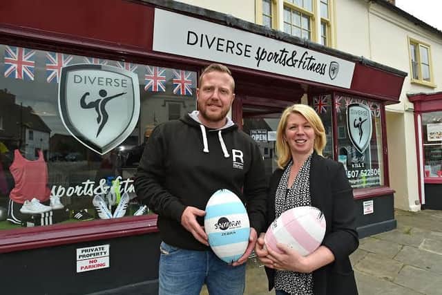 Chris and Joanne Walsh outside their new business in Horncastle EMN-160606-121238001