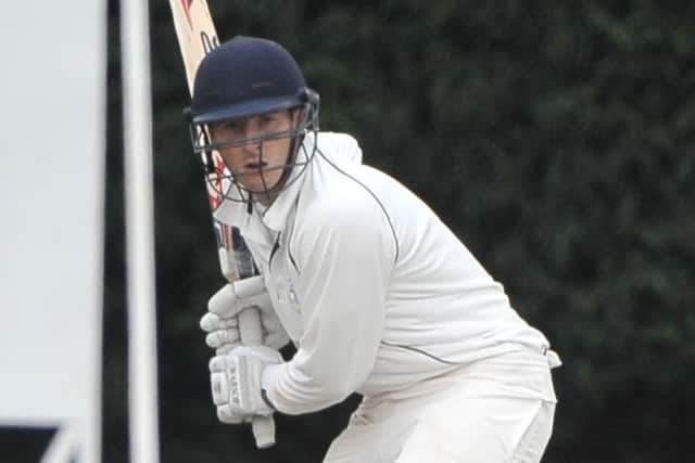 Thomas Shorthouse followed his five-wicket haul with 45 runs from 44 balls for Sleaford at home to Grimsby on Saturday. Photo: Nigel West