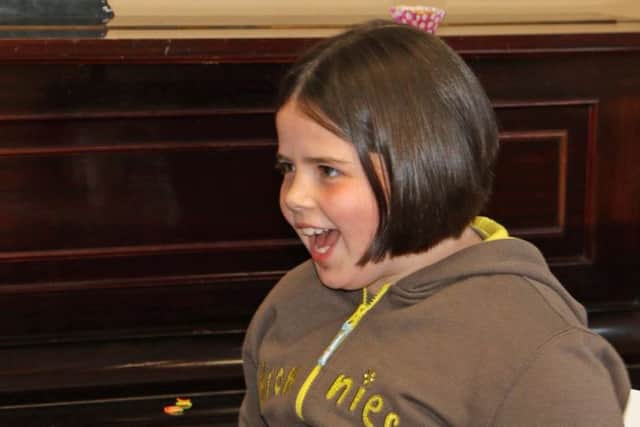 Fundraiser Ruby, after the hair cut.