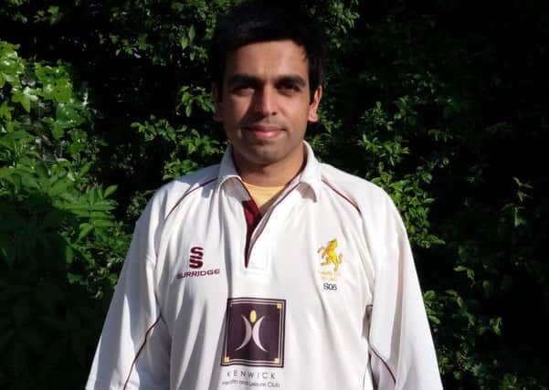 Zeeshan Ahmed took four Sutton wickets in three overs for only eight runs for Louth Taverners EMN-160606-092246002