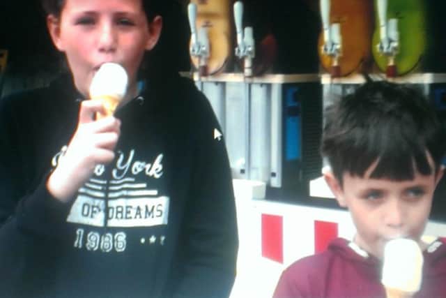 Only the brave were eating ice-cream in Skegness.