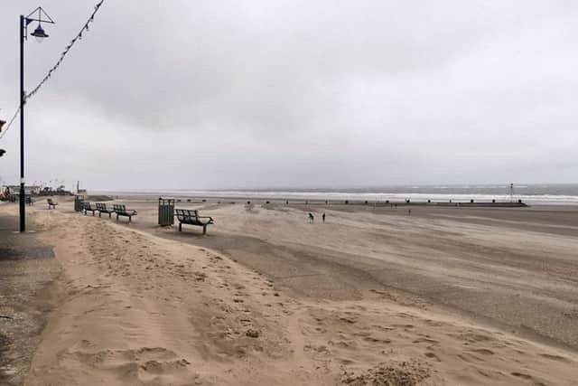Mounds of sand has left walls and walkways on Mablethorpe's main promenade covered due to high winds over the last few days.
