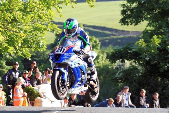 Ivan Lintin gets some air on the Isle of Man. Photo: Clare Freestone