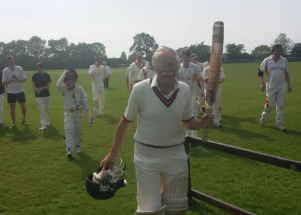 Keith West carried his bat for an unbeaten 73 for Louth Thirds, just days before his 70th birthday EMN-160606-093946002
