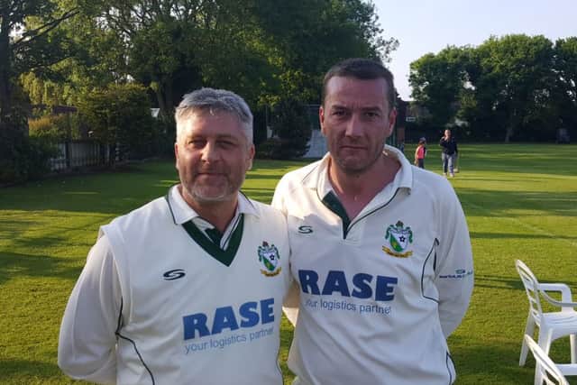 Match-winners Dale Christie (left) and Liam Scales EMN-160606-132132002