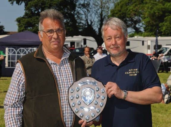 Overall winner Peter Ingall (left) with car show organiser Paul Zukowskyj.