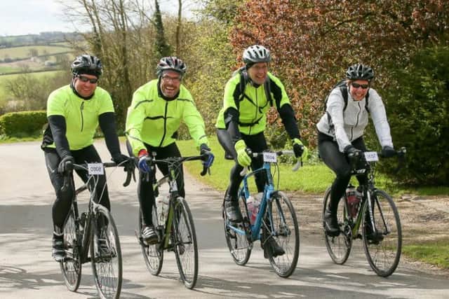 A cycling quartet from Louth are gearing up to take on a gruelling 150-mile cycle ride.