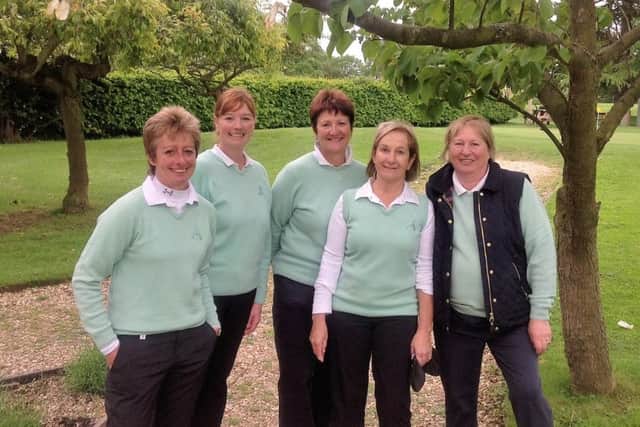 Kenwick ladies' Mail on Sunday team, from left, Birdie Dawson, Helen Sherratt, Andrea Smaggasgale, Sue Sykes and Julie Harvey EMN-160613-150610002