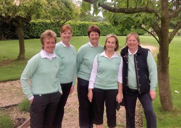 Kenwick ladies' Mail on Sunday team, from left, Birdie Dawson, Helen Sherratt, Andrea Smaggasgale, Sue Sykes and Julie Harvey EMN-160613-150610002