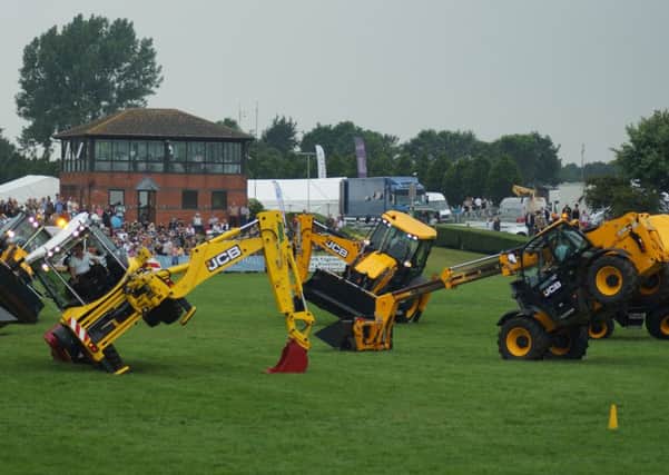 Digger dancing at the Lincolnshire Show EMN-160625-120958001