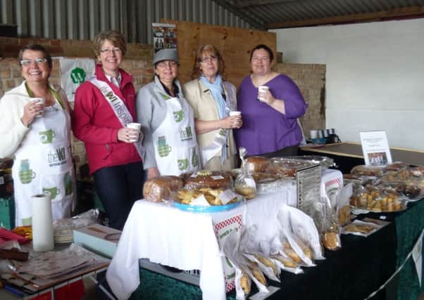 Binbrook WI members on their stall at Stainton le Vale EMN-160629-212623001