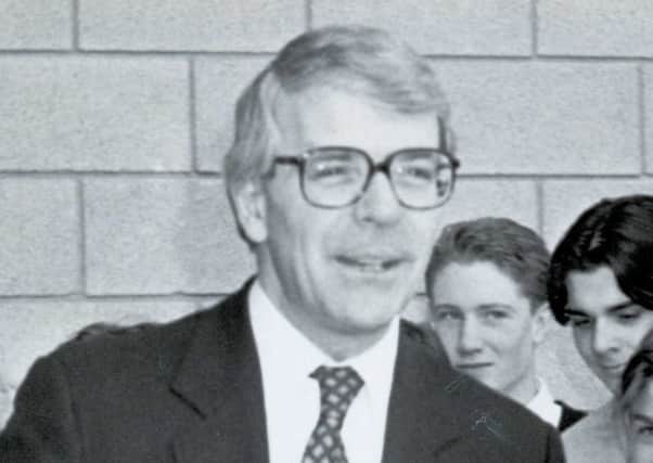 Prime Minister John Major at the opening of Corby's Brooke City Technical College in February 1992 EMN-160617-064035001