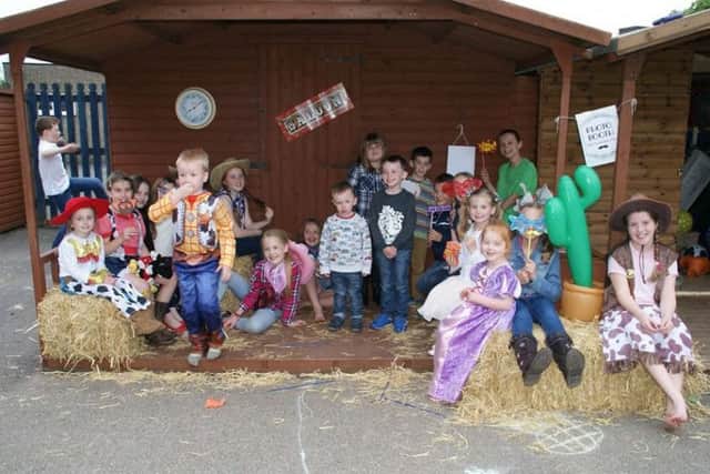 Some of the youngseters at Jacdor's Wild West party EMN-160627-123102001