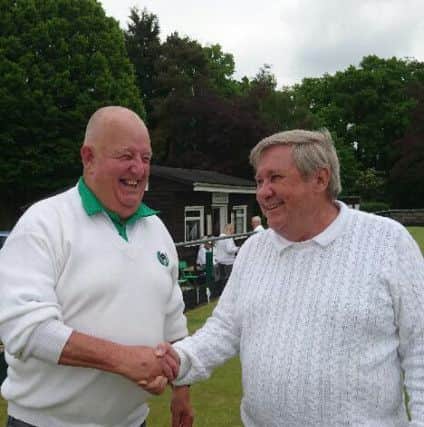 Jubilee Park pairs winners Keith Revill and Bob Scott.