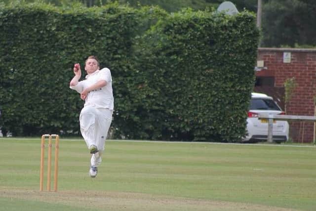 Woodhall Spa man of the match Joe Irving.