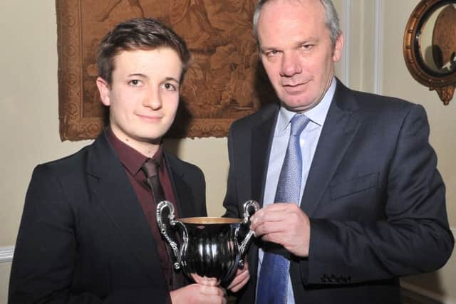 Louth's Nic Keast, pictured winning the most promising under 19 newcomer award in 2015, took three wickets against Bracebridge Heath EMN-160613-164251002