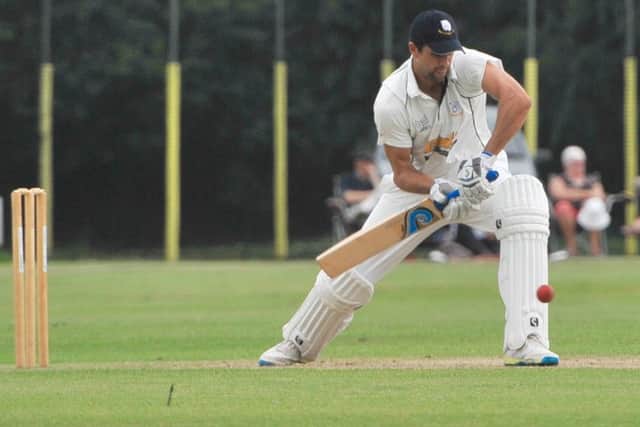 Sleaford's Obus Pienaar on his way to a century against Skegness. Photo: Nigel West
