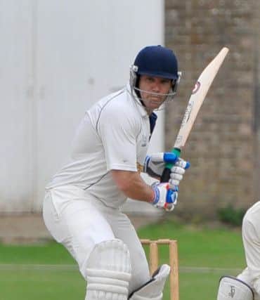 Sleaford opener Matt Mountain on his way to 40 runs against Skegness. Photo: Nigel West