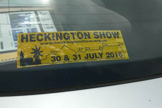 Get your Heckington Show car sticker and maybe win a pair of free show passes. EMN-160614-104214001