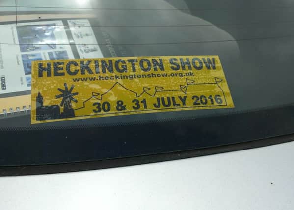 Get your Heckington Show car sticker and maybe win a pair of free show passes. EMN-160614-104214001