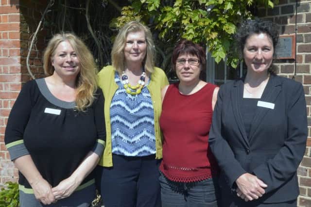 Stewton House Care Home: Linda Hammond (Manager), Jayne Wright (Activities Co-ordinator), Dawn Whitt (Area Manager) and Jill Bailey (Administrator).