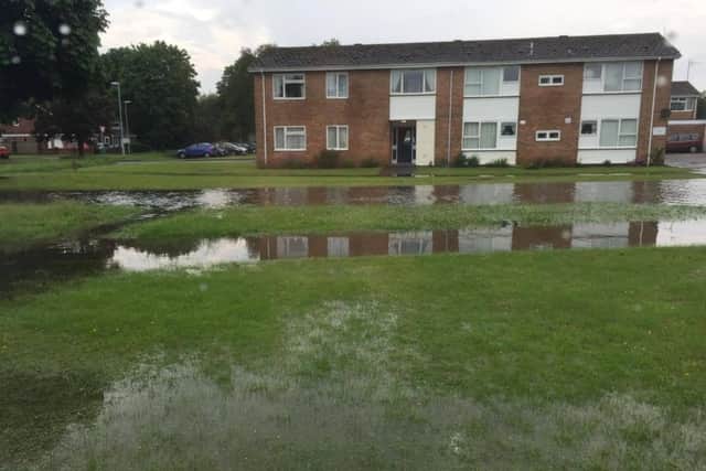 Flooding on Hardwick Estate, Kirton. Photos: Dean Andrew Simpson. EMN-160616-212632001