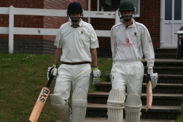 Caistor opener Peter Brigg (left) with Harry Boulton who top scored with 43 EMN-160620-095945002