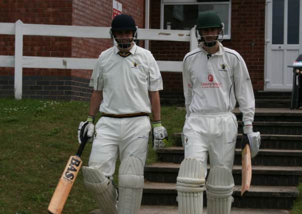 Caistor opener Peter Brigg (left) with Harry Boulton who top scored with 43 EMN-160620-095945002