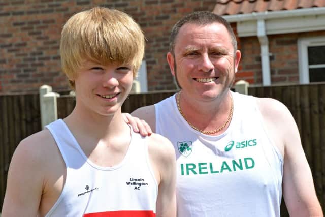 Jim Gillespie with his son Kieran.