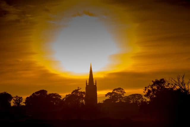 Asgarby Church on the longest day of the year. EMN-160627-175728001
