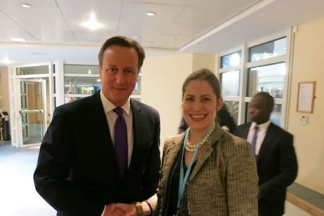 Victoria Atkins with David Cameron EMN-160621-092952001
