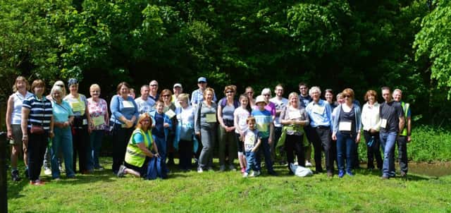 The Rotary Club of Louth begins its recent 'Memory Walk' at Hubbard's Hills.