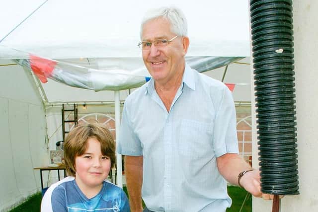 Morgan Harrison, 10, of Kirkby Underwood, splats the rat at the Kirkby Underwood Country Fayre. EMN-160623-164000001