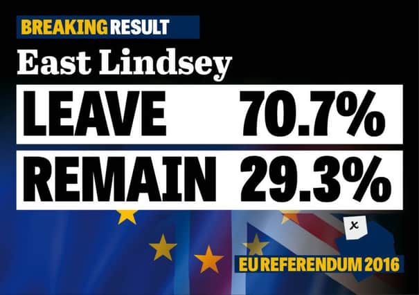 East Lindsey voted to Leave the EU