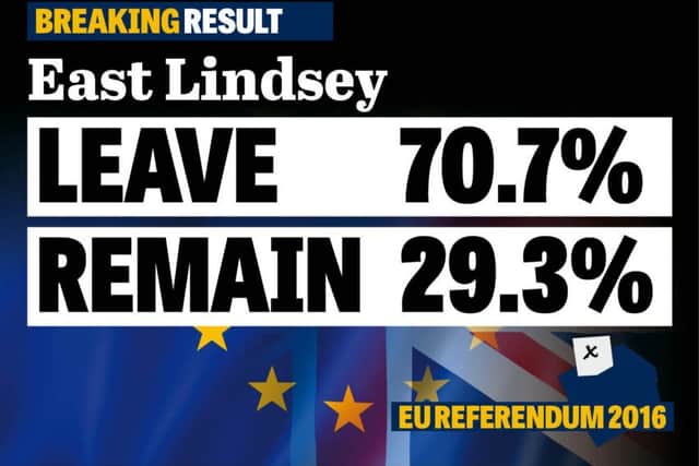 East Lindsey voted to Leave the EU