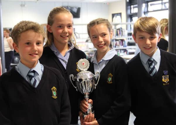 The winning maths quiz team from Rauceby Primary School. EMN-160629-120129001