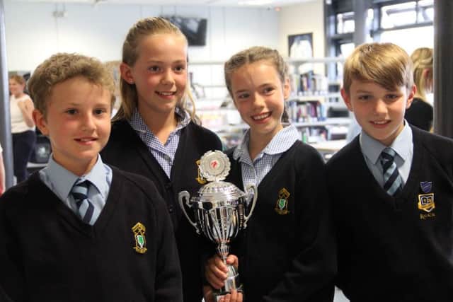The winning maths quiz team from Rauceby Primary School. EMN-160629-120129001