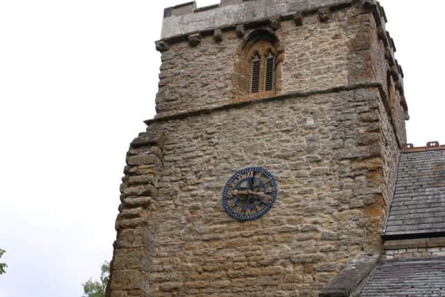 The church clock in Bigby where time is presently standing still EMN-160627-064802001