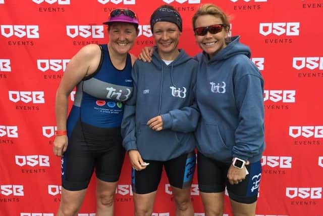 Tri3 ladies at Woodhall Spa Sprint Triathlon. gWjOJJLXBnj9mA9adTeb