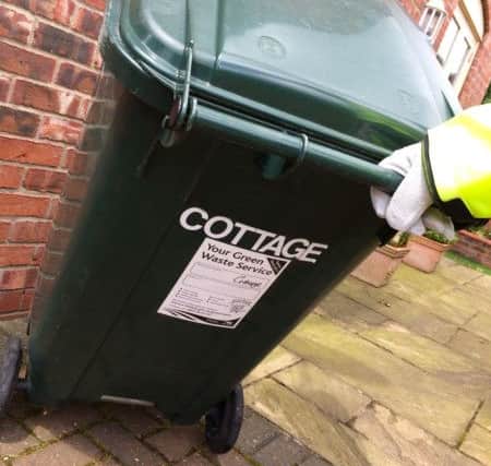 Green bin collection.