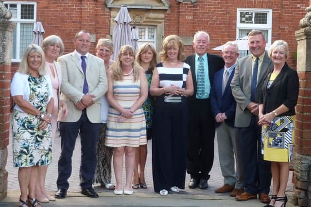 From left,  Polly Pike, Lucille Schofield, Dermot Dreelan, Pam McConnell, Karen Archer, Marianne Cowdery, Yvonne Wood, Leslie Schofield, Steve Blackburn, Steve Ashby and Di Everitt EMN-160407-092622002